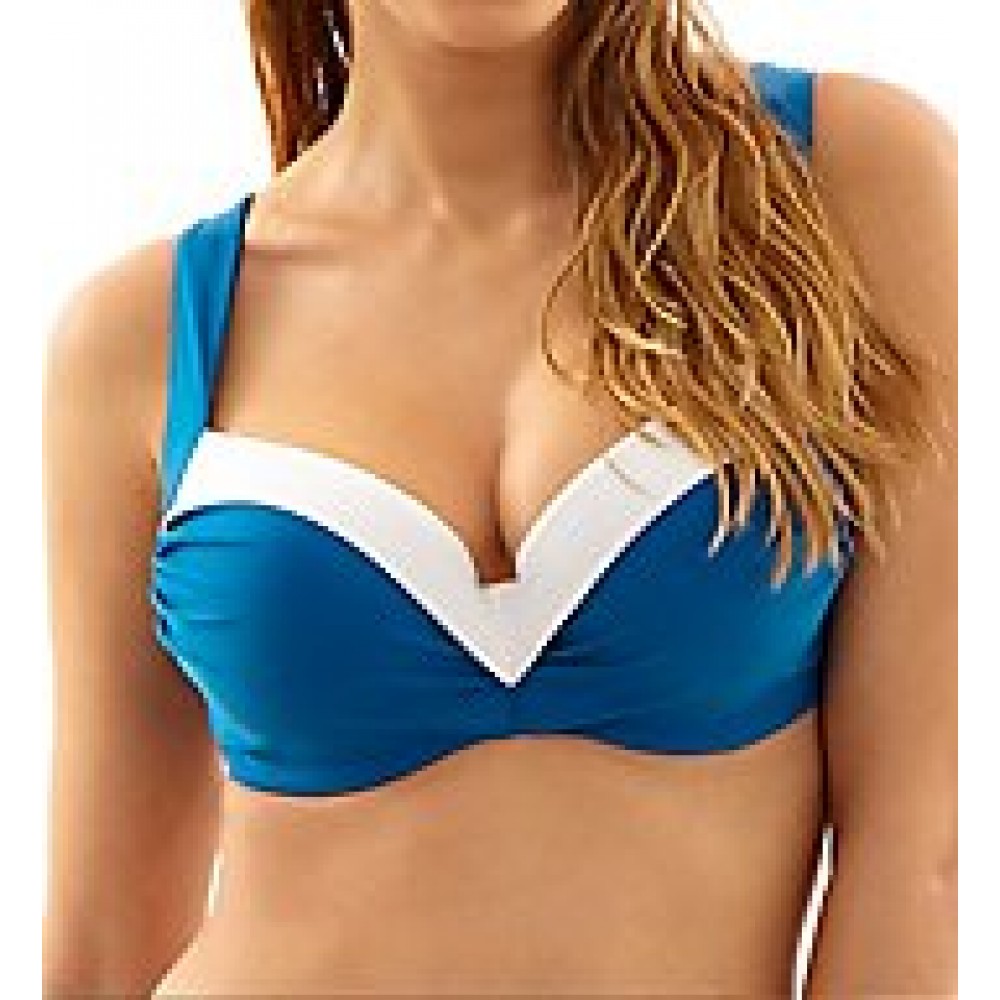 Μαγιό  για μεγάλο στήθος, Cleo by Panache Portofino SW0952 cup G  προφορμαρισμένο σε διχρωμία