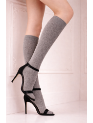 Τρουακάρ Καλτσάκι χωρίς λάστιχο, Trasparenze  WILMA 90den, ΓΚΡΙ ΜΕΛΑΝΖΕ