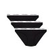 Calvin Klein  QD3588E-001 Bikini 3PK, βαμβακερά κυλοτάκια  σε συσκευασία των 3 τεμαχίων ΜΑΥΡΑ