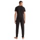 Tommy Hilfiger Premium Essentials 2s87905187-990, 3packs, Στρογγυλή λαιμόκοψη, Κοντό μανίκι ΜΑΥΡΟ