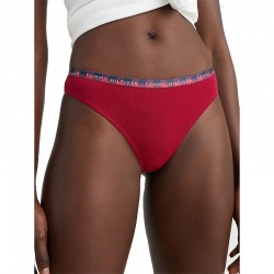 Γυναικεία Κυλοτάκια  Στρινγκ 3 τεμ. TOMMY HILFIGER  Thong 3pcs UW0UW03291-0WQ, ΜΠΕΖ, ΜΠΟΡΝΤΟ, ΠΡΑΣΙΝΟ