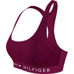 Γυναικείο Μπουστάκι TOMMY HILFIGER  UW0UW03979-VWU Velour Unpadded bralette ITALIAN WINE