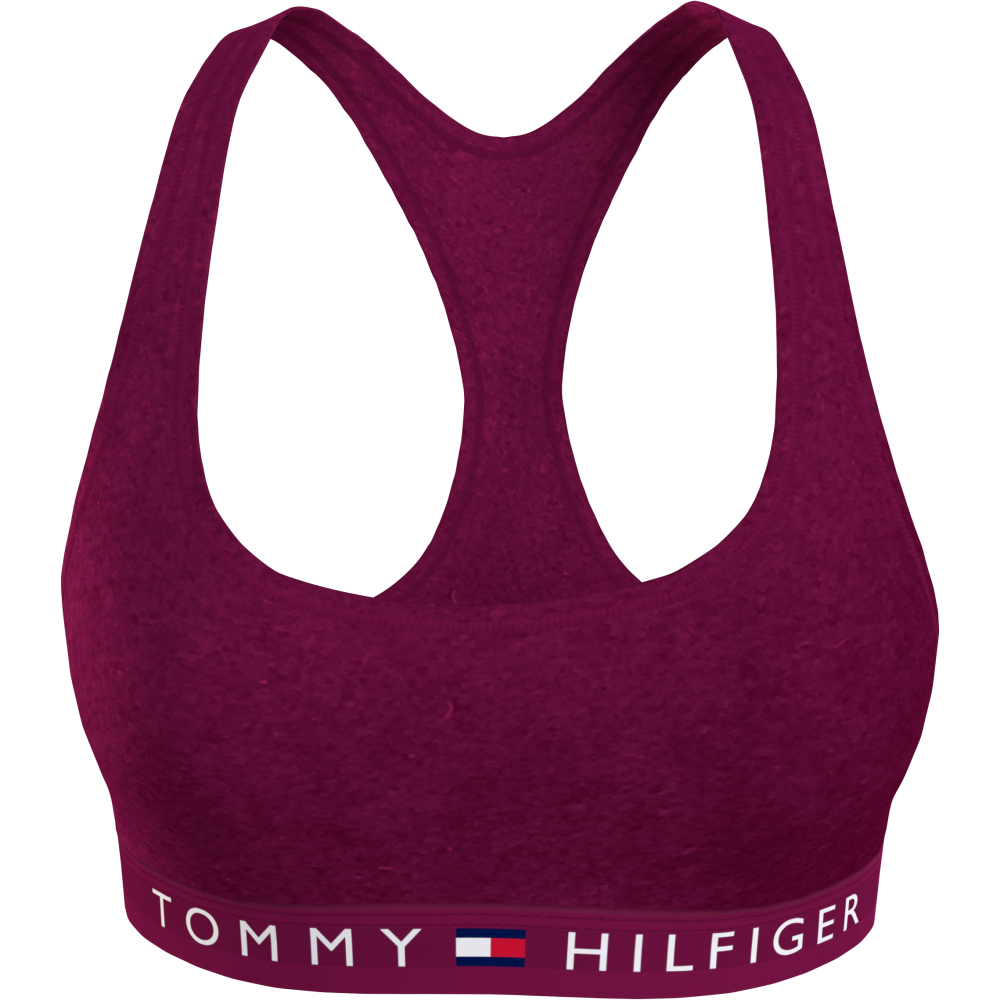 Γυναικείο Μπουστάκι TOMMY HILFIGER  UW0UW03979-VWU Velour Unpadded bralette ITALIAN WINE