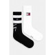 TOMMY HILFIGER 701230657-003 Κάλτσες Unisex TH UNI TJ  SOCK 2pcs  SPORT STRIPE, BLACK+WHITE