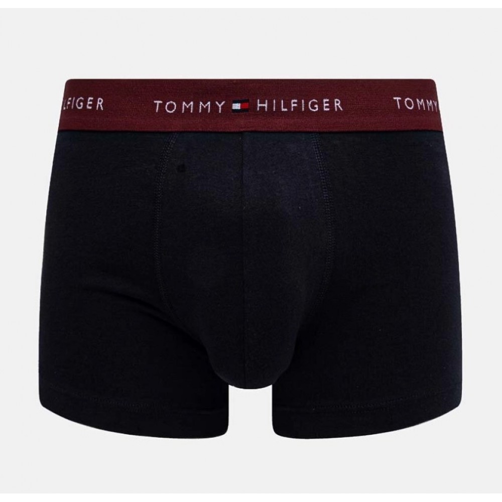 Tommy Hilfiger UM0UM02763-0T7 3p WB Trunk , Ανδρικά μπόξερ Σετ 3 τεμ. ΜΑΥΡΟ