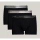 Tommy Hilfiger 3p METALLIC LOGO TRUNKS GIFT SET UM0UM03411-0UH, Σετ 3 Μπόξερ με μεταλλιζέ λογότυπο σε συσκευασία Δώρου, ΜΑΥΡΟ