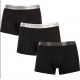 Tommy Hilfiger 3p METALLIC LOGO TRUNKS GIFT SET UM0UM03411-0UH, Σετ 3 Μπόξερ με μεταλλιζέ λογότυπο σε συσκευασία Δώρου, ΜΑΥΡΟ