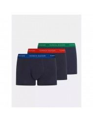 Tommy Hilfiger UM0UM02763-0WN 3p WB Trunk , Ανδρικά μπόξερ Σετ 3 τεμ. ΜΑΥΡΟ