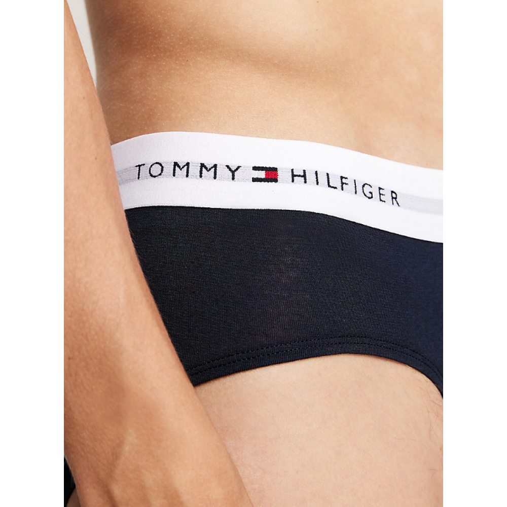 Tommy Hilfiger  3pack  BRIEF Waistband UM0UM02904-0VZ, Ανδρικά Σλιπ 3 τεμ. ΜΑΥΡΟ