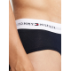 Tommy Hilfiger  3pack  BRIEF Waistband UM0UM02904-0VZ, Ανδρικά Σλιπ 3 τεμ. ΜΑΥΡΟ