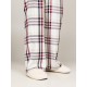 Tommy Hilfiger UW0UW05550-0LY, GIFT FULL FLANNEL PJ SET & SLIPPER, Γυναικείο Σετ Δώρου, ΕΚΡΟΥ