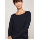 TOMMY HILFIGER UW0UW05555-DW5, Γυναικείο Set Πυτζάμα JERSEY LS PJ SET, ΜΠΛΕ ΣΚΟΥΡΟ