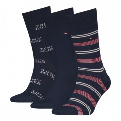 TOMMY HILFIGER 701229783-001, Ανδρικές Κάλτσες TH MEN SOCK 3pcs GIFT BOX, ΜΠΛΕ ΣΚΟΥΡΟ