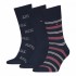 TOMMY HILFIGER 701229783-001, Ανδρικές Κάλτσες TH MEN SOCK 3pcs GIFT BOX, ΜΠΛΕ ΣΚΟΥΡΟ