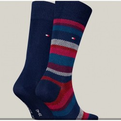 TOMMY HILFIGER 701229837-003  Ανδρικές Κάλτσες TH MEN SOCK 2pcs  HERRINGBONE STRIPE, NAVY