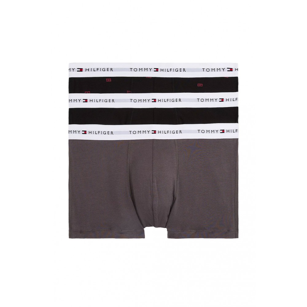 Tommy Hilfiger 3p Trunk Print UM0UM02768-0UB, Ανδρικά μπόξερ Σετ 3 τεμαχίων με σχέδιο, MULTI COLOR