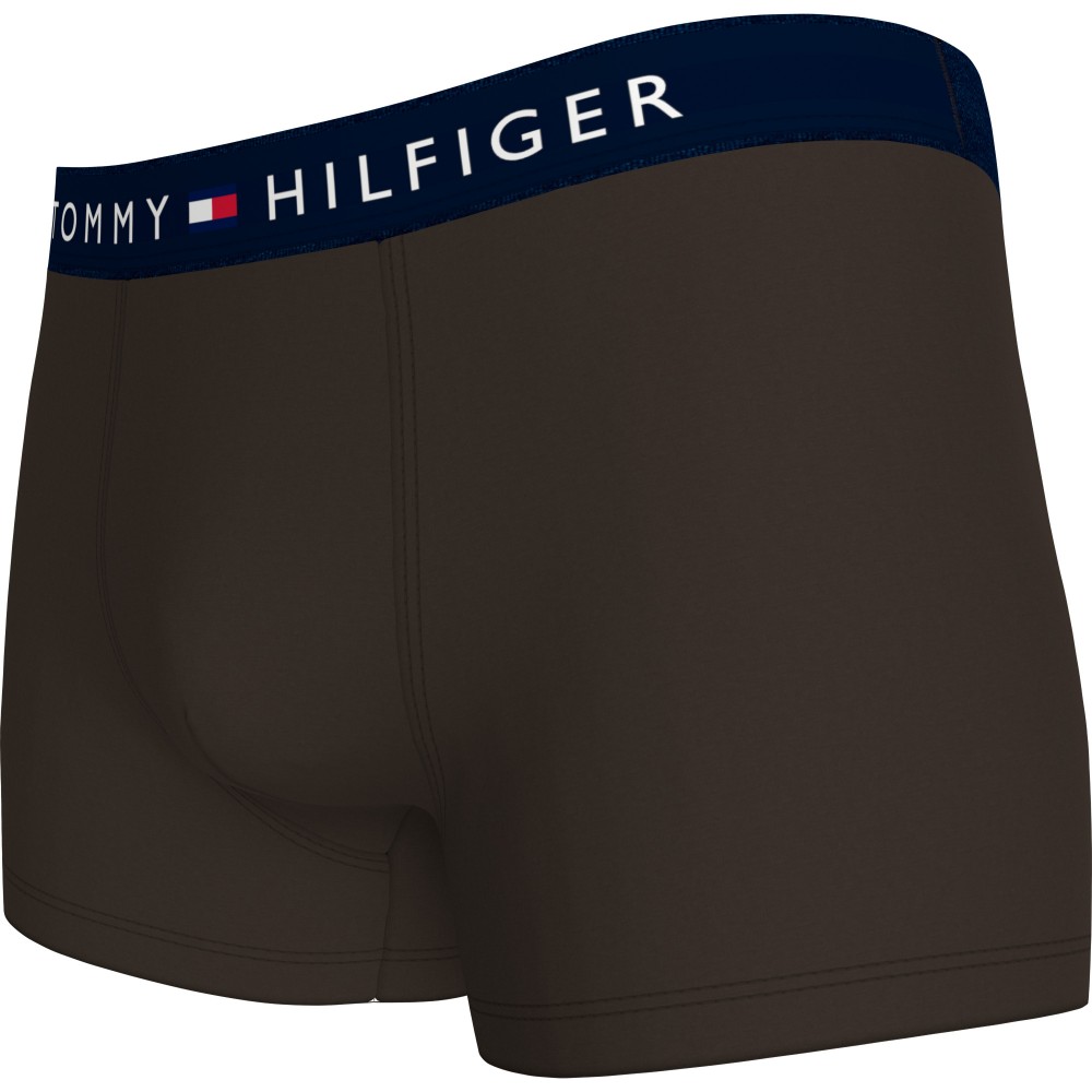 Tommy Hilfiger 3p Trunk UM0UM03180-0X0 Ανδρικά μπόξερ Σετ 3 τεμαχίων, DARK COFFEE/LINCOLN BLUE/DES SKY