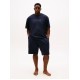 Tommy Hilfiger UM0UM03719-DW5, Ανδρικό Plus Size Original Logo Lounge T-Shirt, ΜΠΛΕ ΣΚΟΥΡΟ