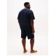 Tommy Hilfiger UM0UM03719-DW5, Ανδρικό Plus Size Original Logo Lounge T-Shirt, ΜΠΛΕ ΣΚΟΥΡΟ