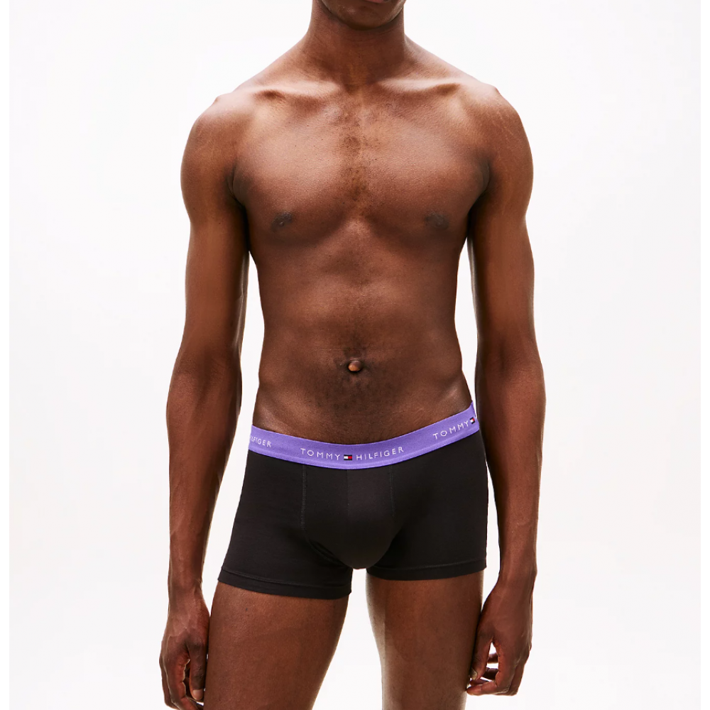 Tommy Hilfiger UM0UM02763-0R5, 3p WB Trunk  , Ανδρικά Mπόξερ 3 τεμαχίων,  ΜΑΥΡΟ