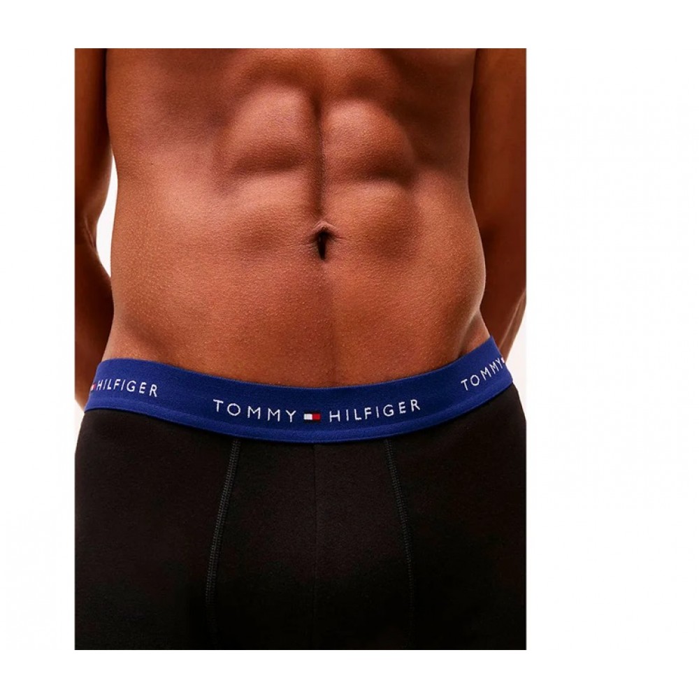 Tommy Hilfiger UM0UM02763-0TQ, 3 pack WB Trunk, Ανδρικά μπόξερ από οργανικό βαμβάκι, ΜΑΥΡΟ Tommy Hilfiger UM0UM02763-0TQ, 3 pack WB Trunk, Ανδρικά μπόξερ από οργανικό βαμβάκι, ΜΑΥΡΟ