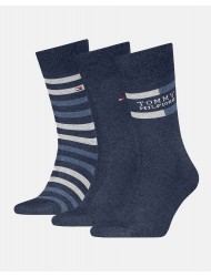 TOMMY HILFIGER 701235376-003, TH MEN SOCK 3pcs GIFT BOX TOMMY STRIPE, JEANS TOMMY HILFIGER 701235376-003, TH MEN SOCK 3pcs GIFT BOX TOMMY STRIPE, JEANS