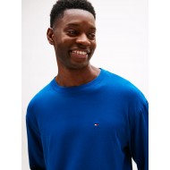 Tommy Hilfiger LS Jersey PJ  Set Print UM0UM03602-0V2, Ανδρική Πυζάμα Σετ με ριγέ παντελόνι DEEP INDIGO