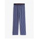 Tommy Hilfiger LS Jersey PJ  Set Print UM0UM03602-0V2, Ανδρική Πυζάμα Σετ με ριγέ παντελόνι DEEP INDIGO