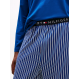 Tommy Hilfiger LS Jersey PJ  Set Print UM0UM03602-0V2, Ανδρική Πυζάμα Σετ με ριγέ παντελόνι DEEP INDIGO