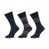 TOMMY HILFIGER 701235376-001, TH MEN SOCK 3pcs GIFT BOX TOMMY STRIPE, ΜΠΛΕ