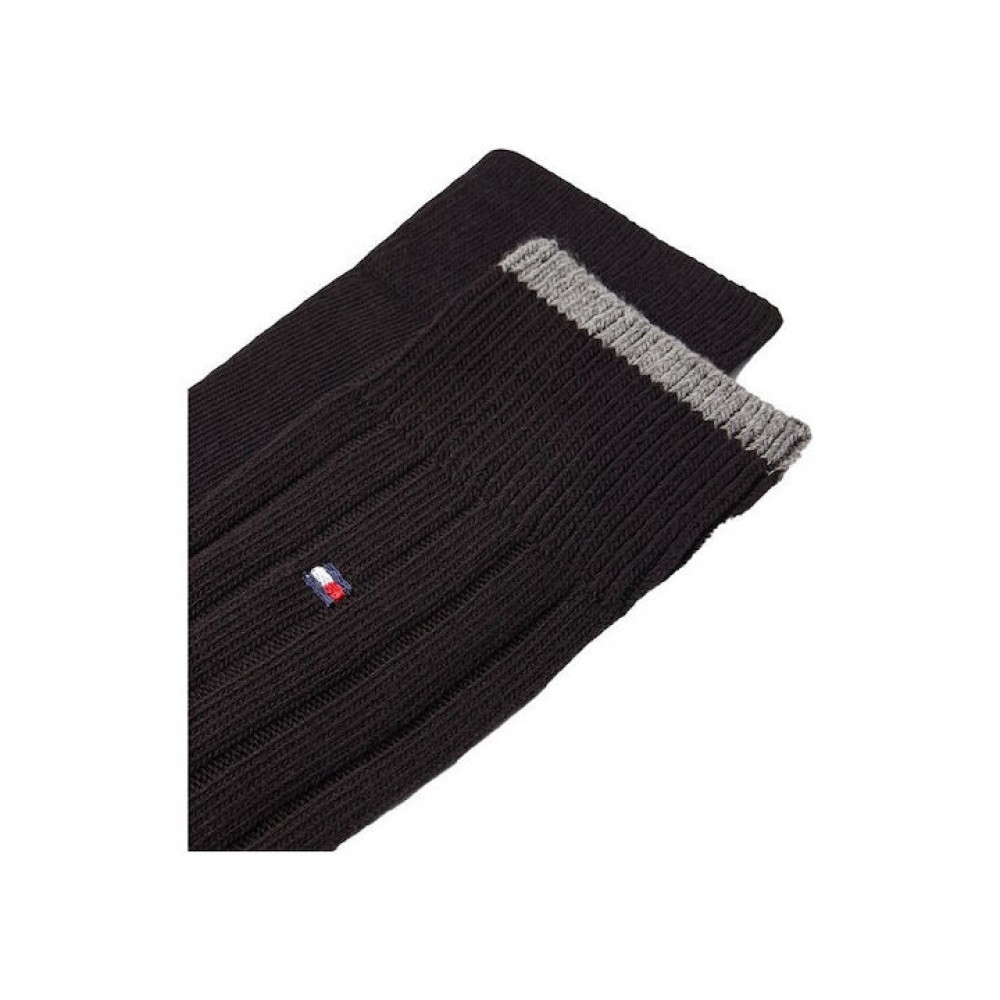 TOMMY HILFIGER 701236317-001, TH MEN SOCK 2pcs STRUCTURE RIB, Ανδρικές Κάλτσες 2 ζεύγη, ΜΑΥΡΟ TOMMY HILFIGER 701236317-001, TH MEN SOCK 2pcs STRUCTURE RIB, Ανδρικές Κάλτσες 2 ζεύγη, ΜΑΥΡΟ