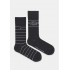 TOMMY HILFIGER 701236634-001, Ανδρικές βαμβακερές Κάλτσες 2 pack,  ΜΑΥΡΟ