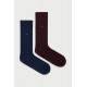 TOMMY HILFIGER 701241991-003 Ανδρικές Κάλτσες 2pcs  TH MEN SOCK FLAG AOP, DARK NAVY+BORDEAUX