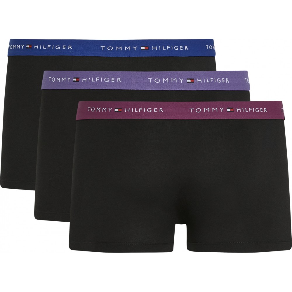 Tommy Hilfiger UM0UM02763-0R5, 3p WB Trunk  , Ανδρικά Mπόξερ 3 τεμαχίων,  ΜΑΥΡΟ