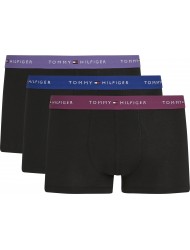Tommy Hilfiger UM0UM02763-0R5, 3p WB Trunk  , Ανδρικά Mπόξερ 3 τεμαχίων,  ΜΑΥΡΟ