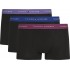 Tommy Hilfiger UM0UM02763-0R5, 3p WB Trunk  , Ανδρικά Mπόξερ 3 τεμαχίων,  ΜΑΥΡΟ