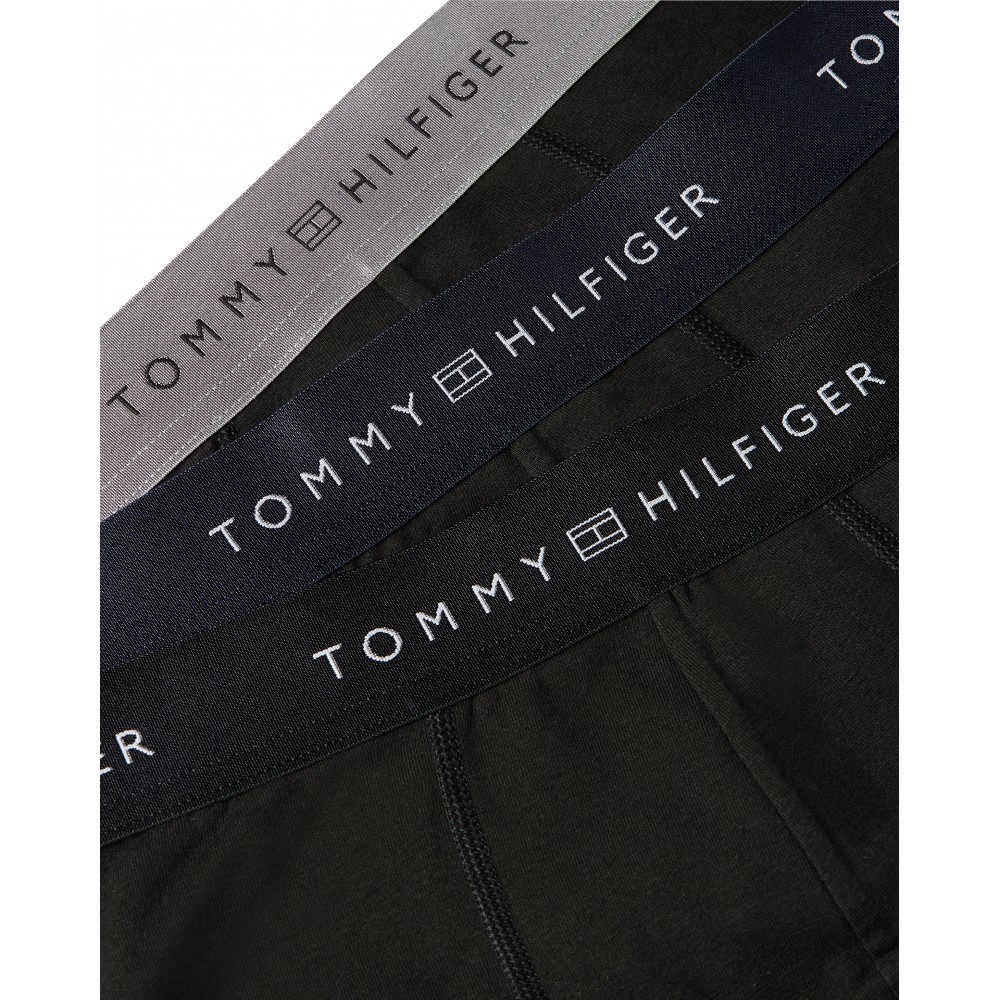 Tommy Hilfiger UM0UM03411-0R3,  3pack METALLIC LOGO TRUNKS GIFT SET, ΜΑΥΡΟ