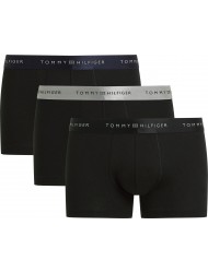 Tommy Hilfiger UM0UM03411-0R3,  3pack METALLIC LOGO TRUNKS GIFT SET, ΜΑΥΡΟ