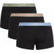 Tommy Hilfiger UM0UM03457-0SJ 3pack TRUNK WB, Ανδρικά Μπόξερ 3τεμ. με εξωτερικό λάστιχο, ΜΑΥΡΟ