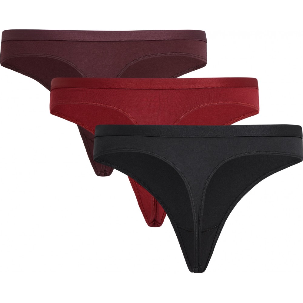 Tommy Hilfiger 3pack Thong UW0UW06139-0W6, Γυναικεία Κυλοτάκια String, MULTI COLOR 