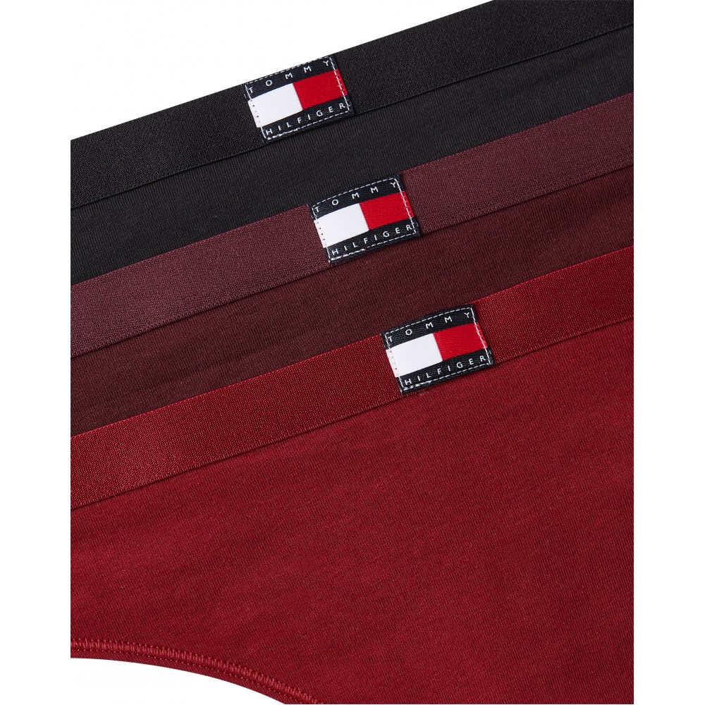 Tommy Hilfiger 3pack Thong UW0UW06139-0W6, Γυναικεία Κυλοτάκια String, MULTI COLOR 