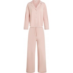 TOMMY HILFIGER UW0UW06142-C1G, Γυναικείο Set Κουμπωτή Πυτζάμα  LS SHIRT PANTS SET , ΡΟΖ