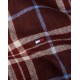 Tommy Hilfiger UW0UW06158-0KQ Essential Flannel Long Sleeve Pyjama Set, Burgundy