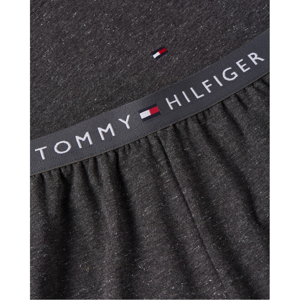 Tommy Hilfiger UW0UW06230-P5Q, GIFT LUREX LS TEE PANTS SET, Πυτζάμα Σετ FW25-26, ΓΚΡΙ