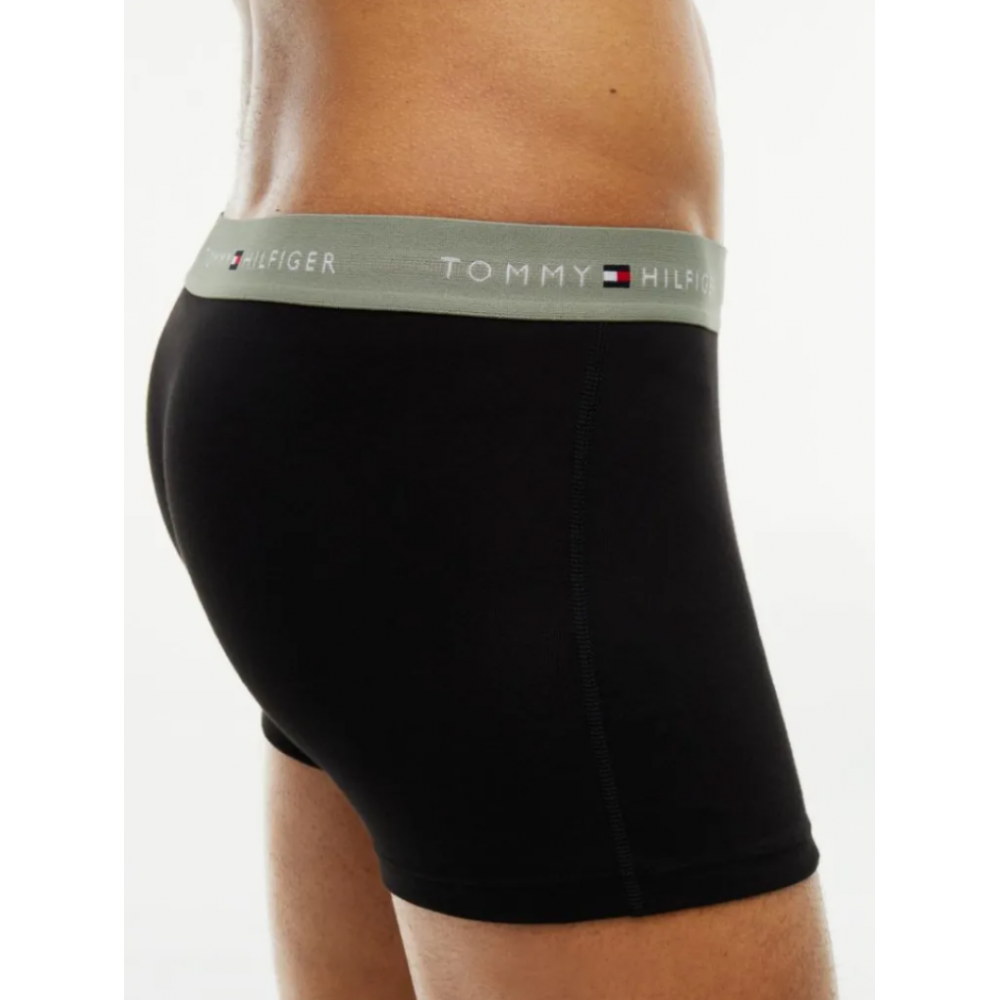 Tommy Hilfiger UM0UM03890-0XR 3p WB Trunk , Ανδρικά μπόξερ Σετ 3 τεμ. ΜΑΥΡΟ