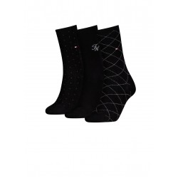 Tommy Hilfiger 701242186-002  TH WOMEN SOCK 3p GIFT BOX MONOGRAM