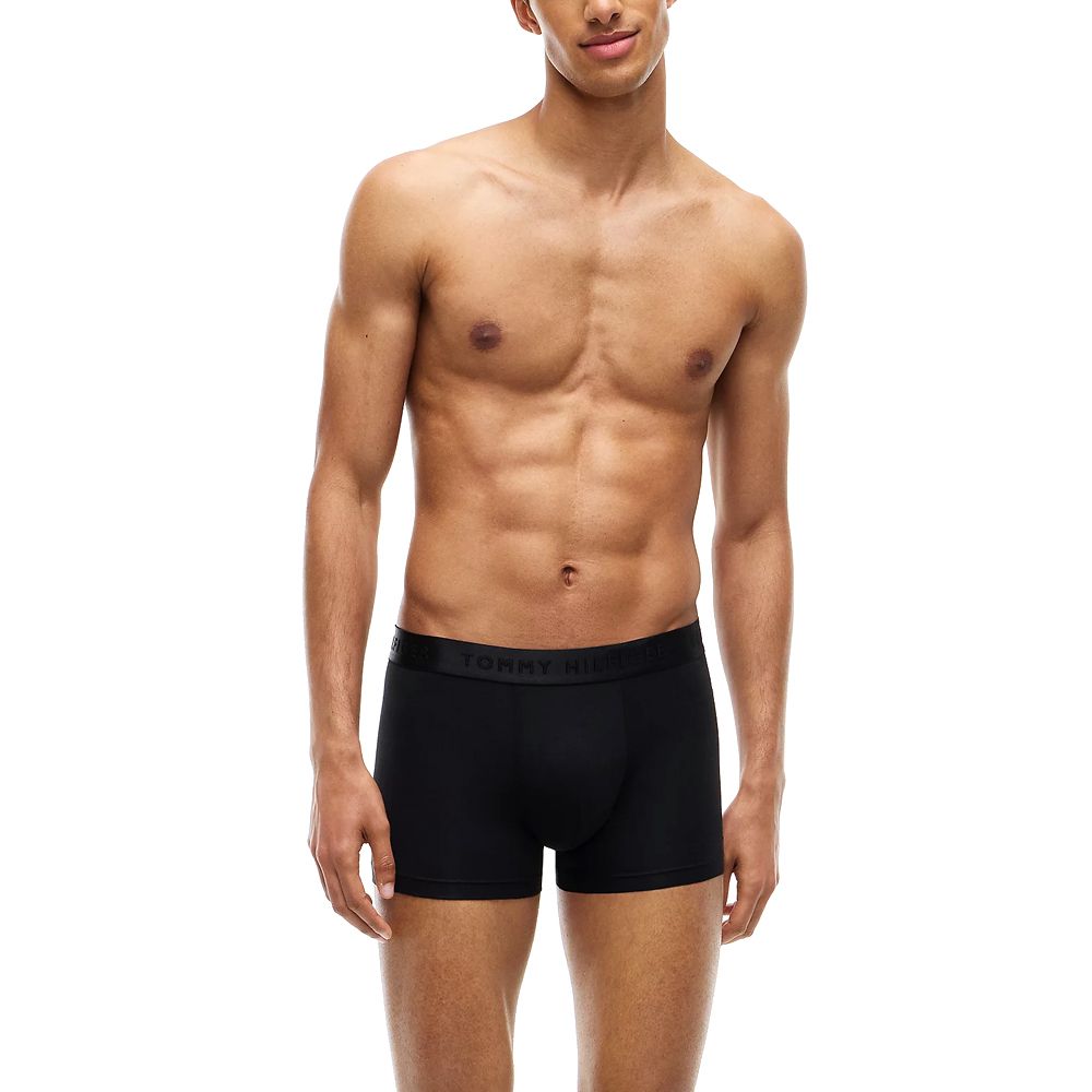 Tommy Hilfiger UM0UM03755-0R8, 3pack  Logo Waistband Trunk, BLACK