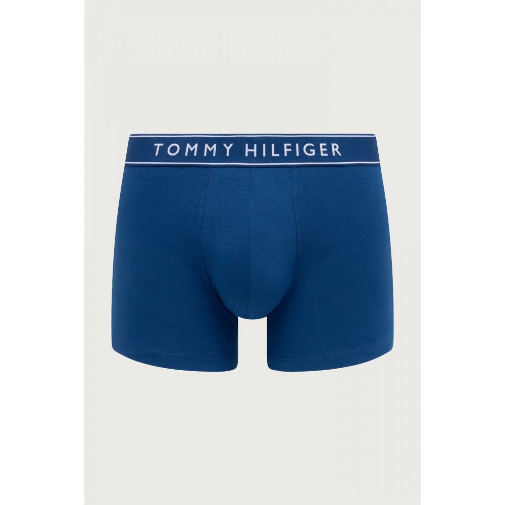 Tommy Hilfiger UM0UM03882-0XL 3pcs Trunk , Ανδρικά μπόξερ Σετ 3 τεμ. ΜΠΛΕ