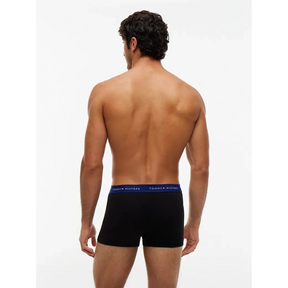 Tommy Hilfiger UM0UM03890-05J, Ανδρικό Boxer Trunk Stretch Cotton 3pack,  Μαύρο