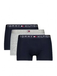 Tommy Hilfiger UM0UM03908-0XT, 3pack Original Logo Waistband Trunks DSky/Grey/DSky